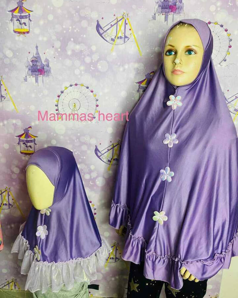 Solid Purple - Baby Hijab (8M-12Y+) Collection - GIRLS