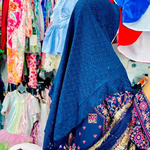 Malaysian Hijab Chicken Work - Premium Eid Collection - Baby Hijab (1-6Y)