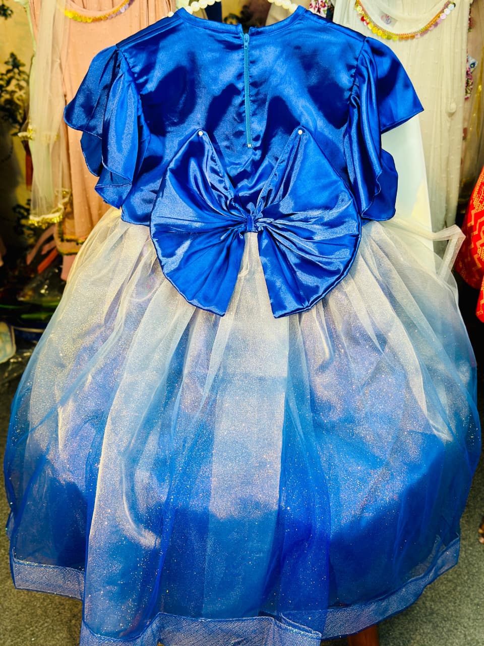 Pearl Fairy Gown - Satin Silk Net Layers — ছবি 4