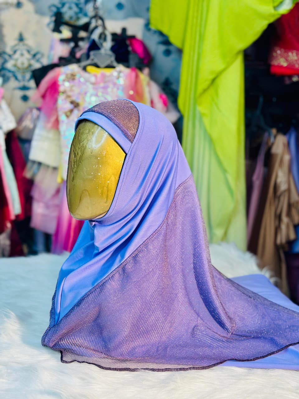 Two-Part Shimmer Kids Hijab - Party Collection — ছবি 3