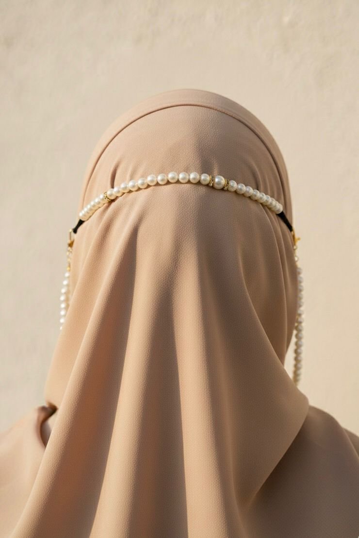 High Quality Pearl Mask Holder Chain Strap — ছবি 4