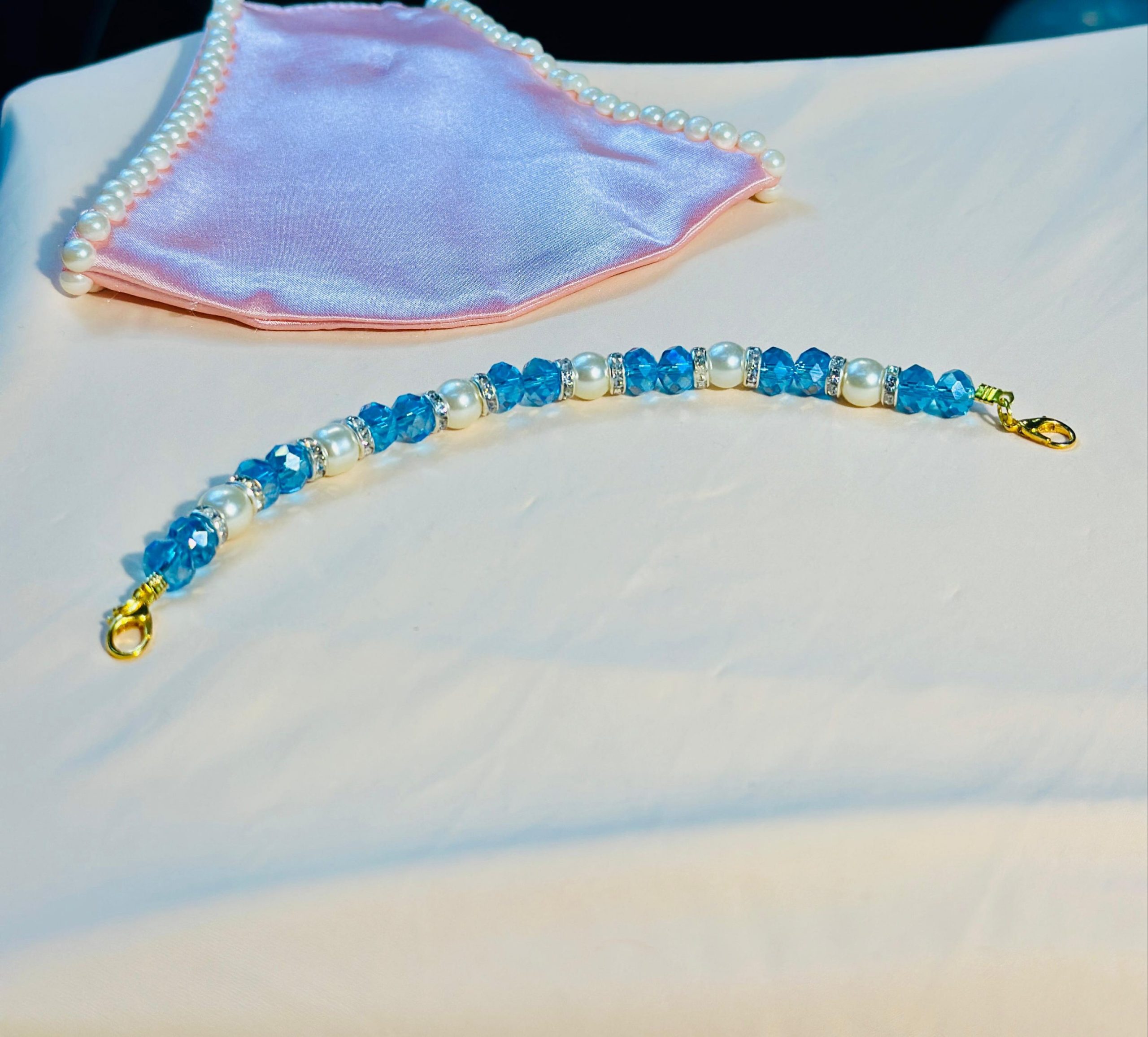 High Quality Pearl Mask Holder Chain Strap — ছবি 25