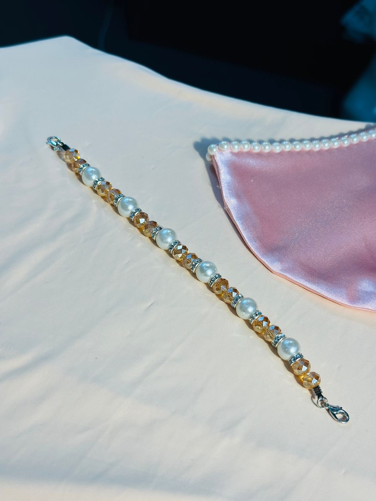 High Quality Pearl Mask Holder Chain Strap — ছবি 23
