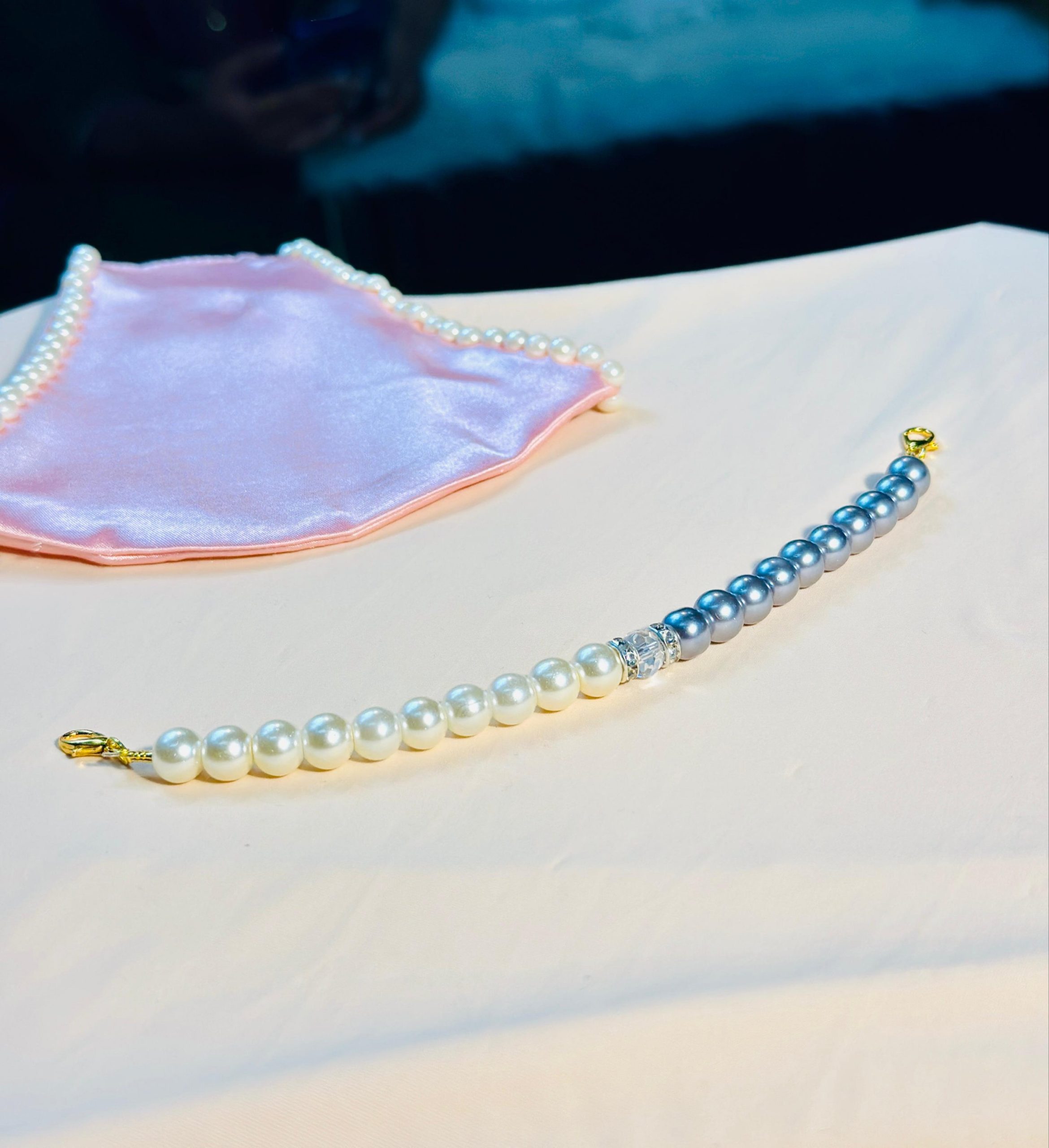 High Quality Pearl Mask Holder Chain Strap — ছবি 26