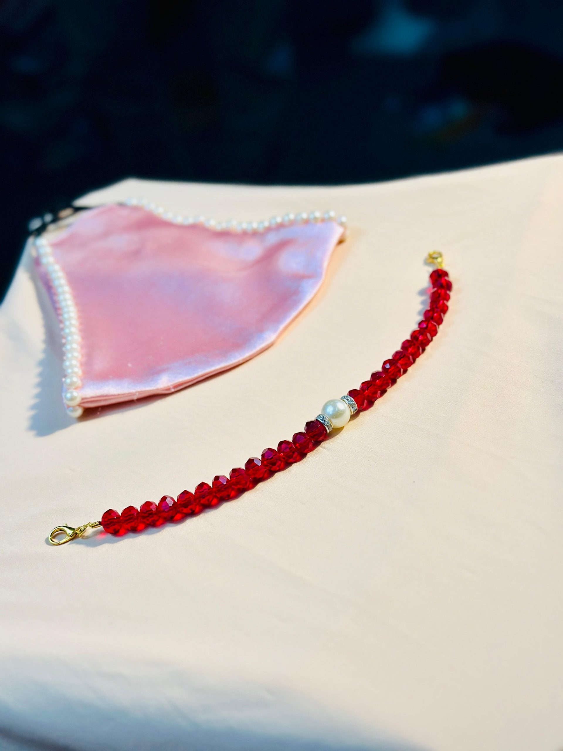 High Quality Pearl Mask Holder Chain Strap — ছবি 17