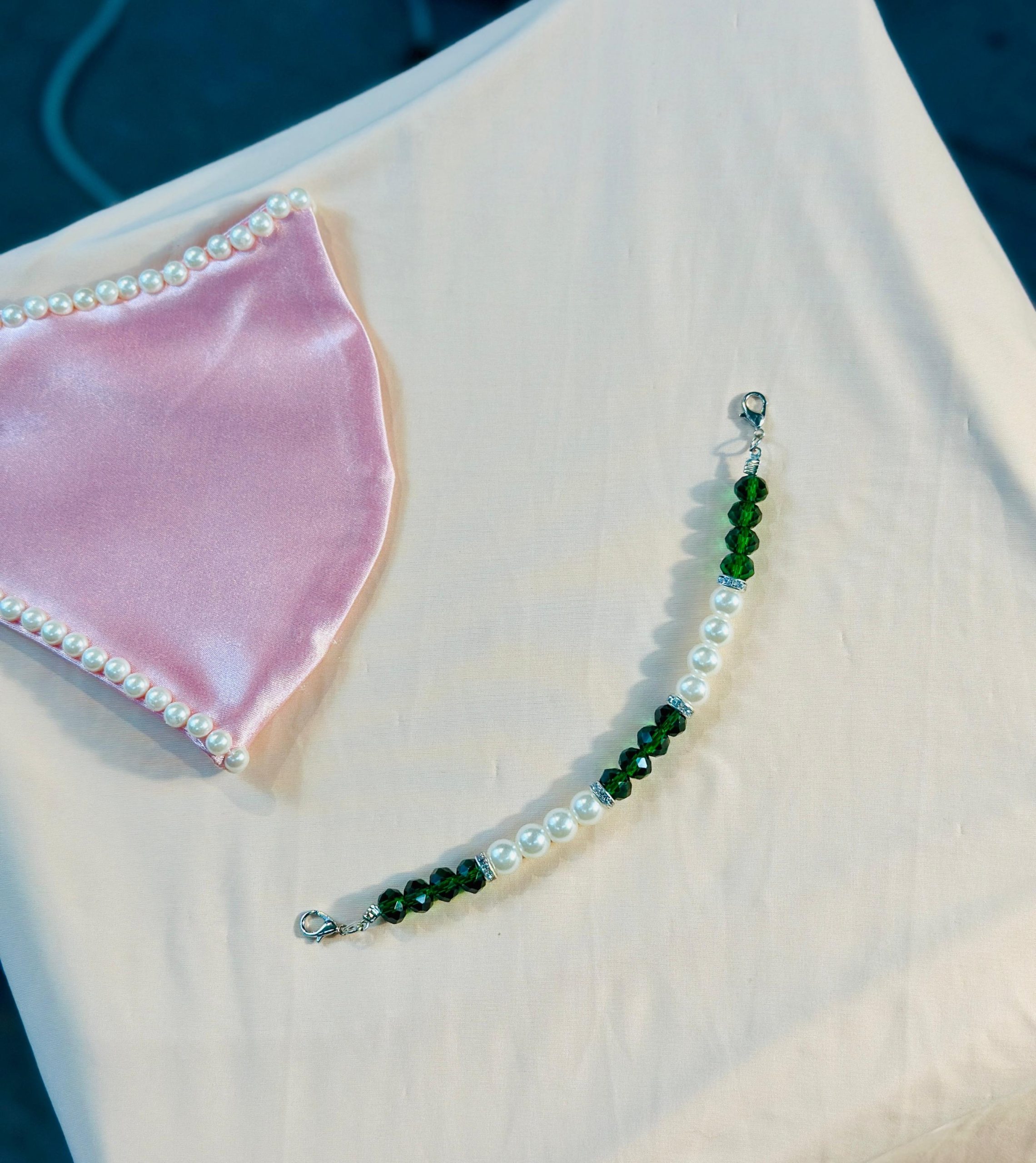 High Quality Pearl Mask Holder Chain Strap — ছবি 43