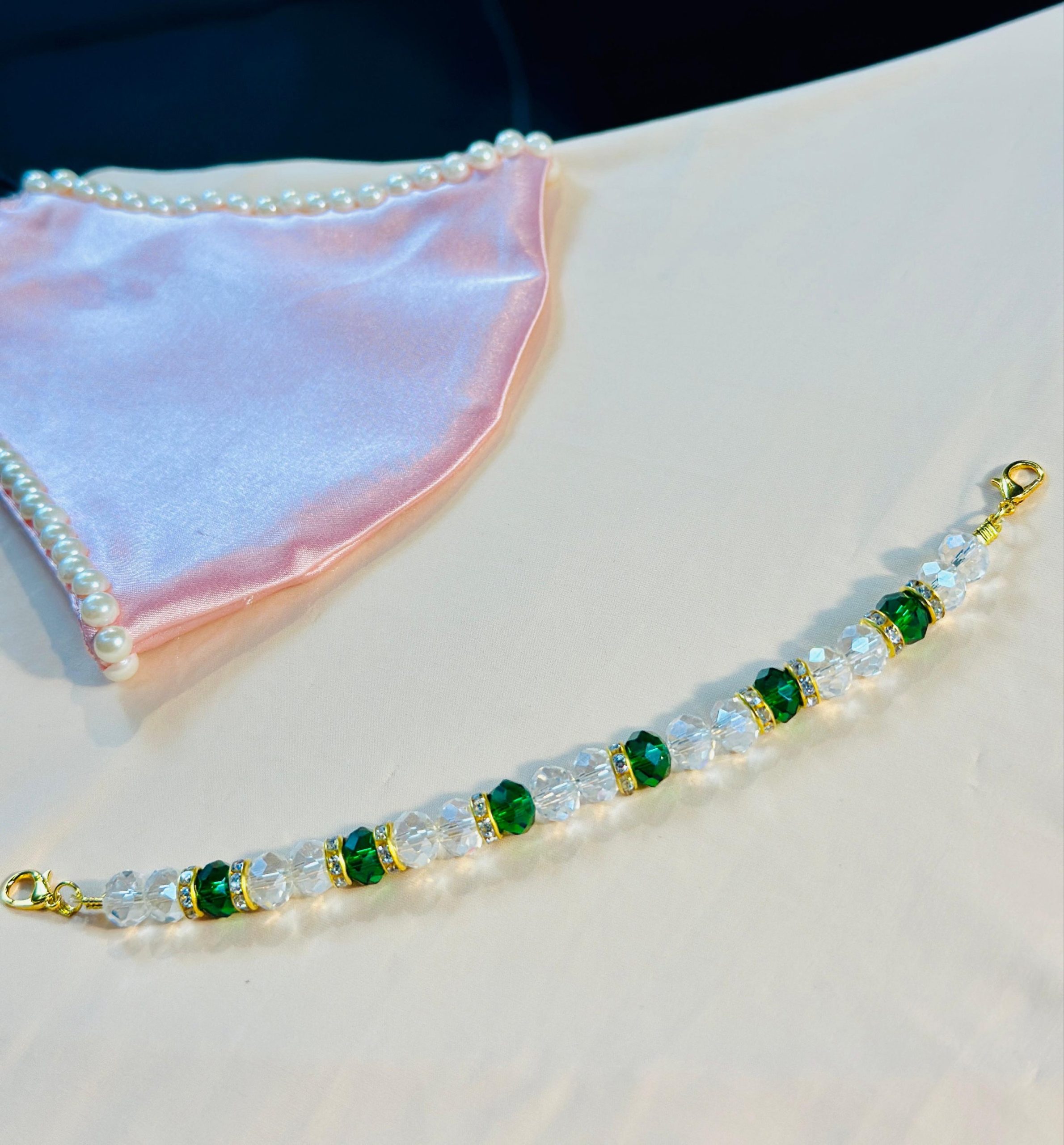 High Quality Pearl Mask Holder Chain Strap — ছবি 46