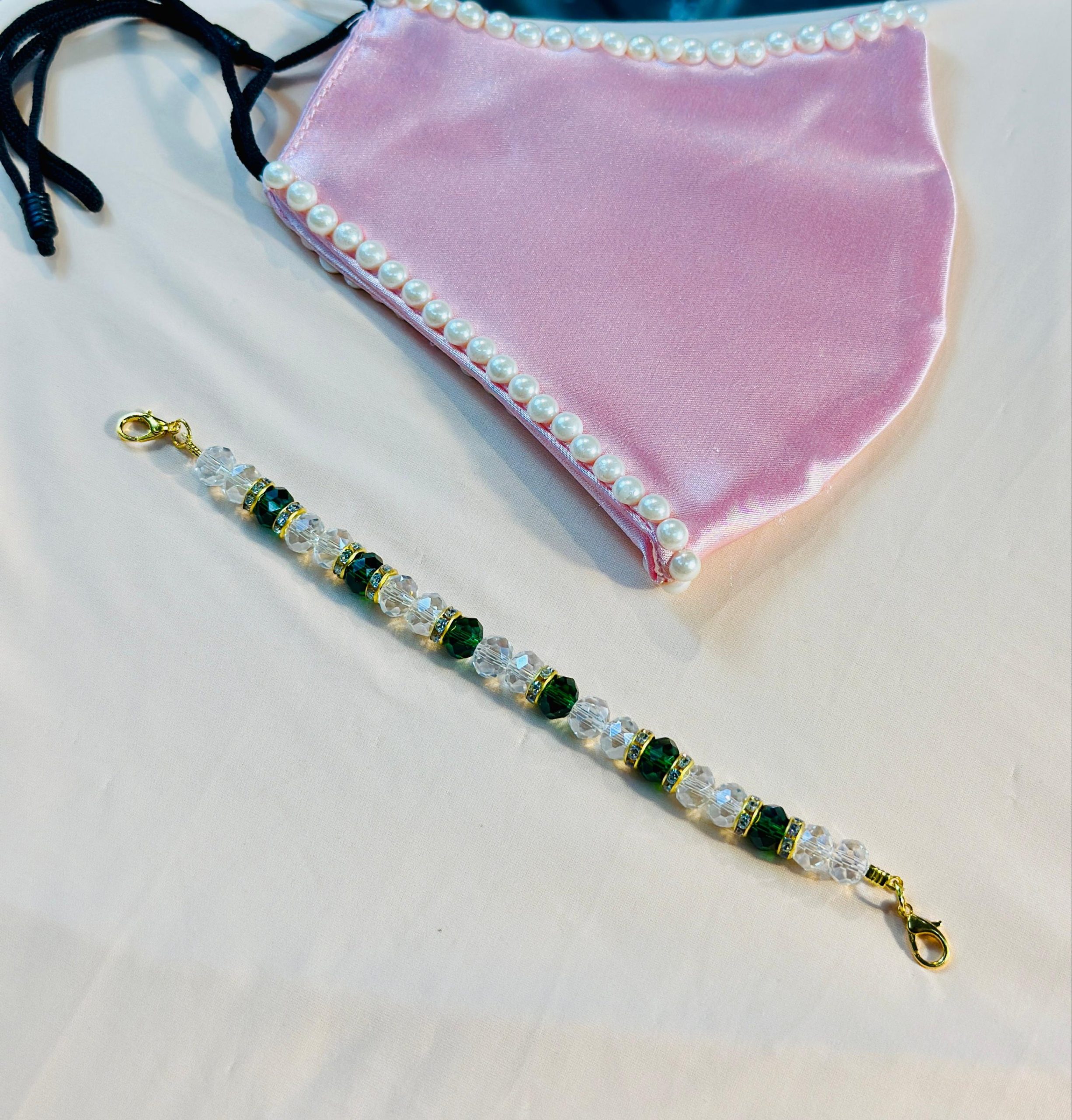 High Quality Pearl Mask Holder Chain Strap — ছবি 24