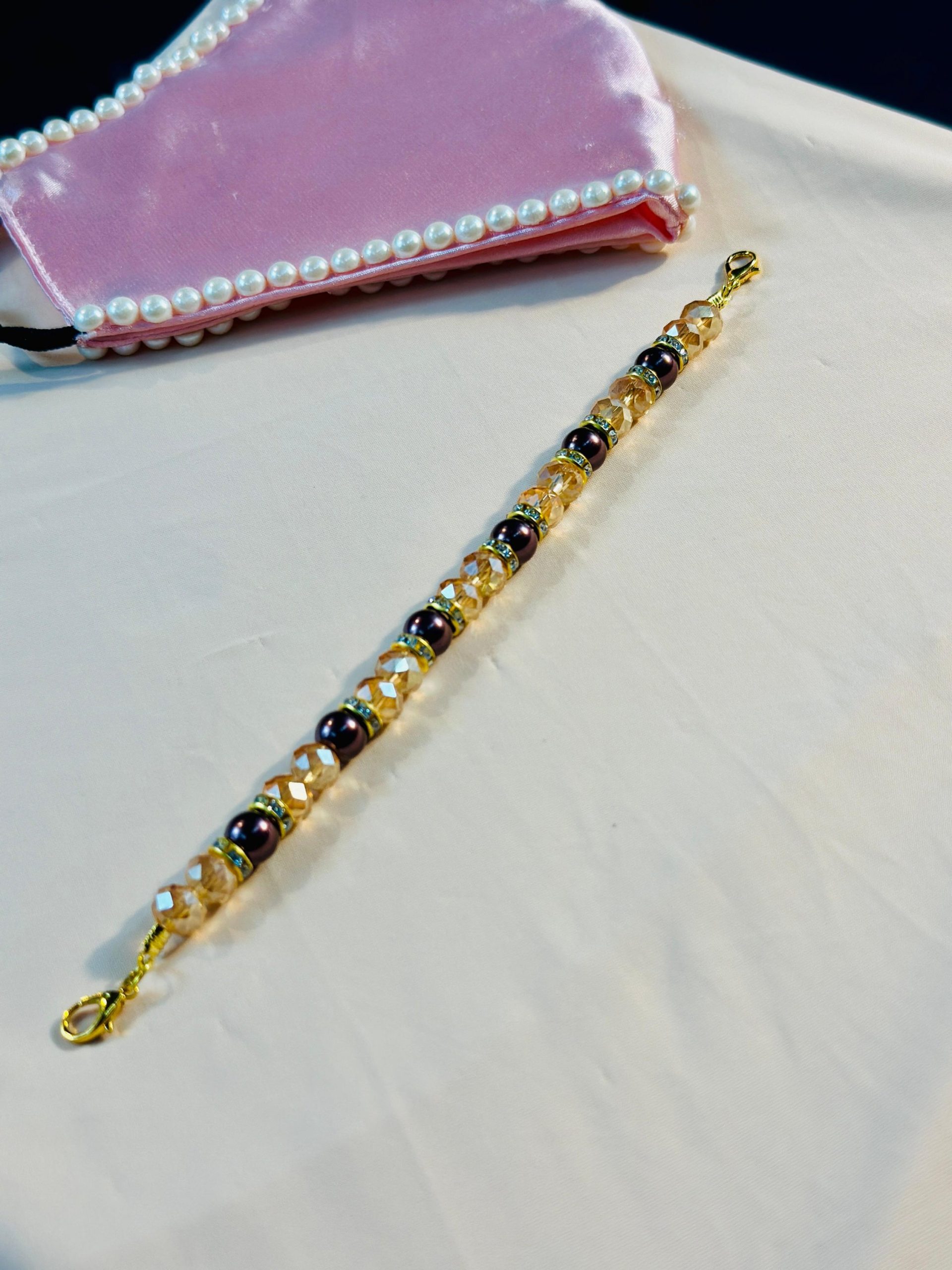 High Quality Pearl Mask Holder Chain Strap — ছবি 32