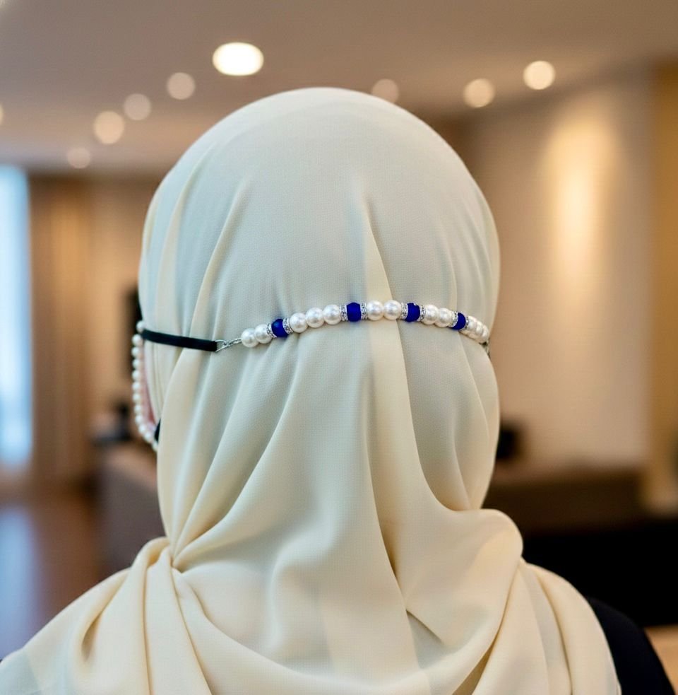High Quality Pearl Mask Holder Chain Strap — ছবি 3