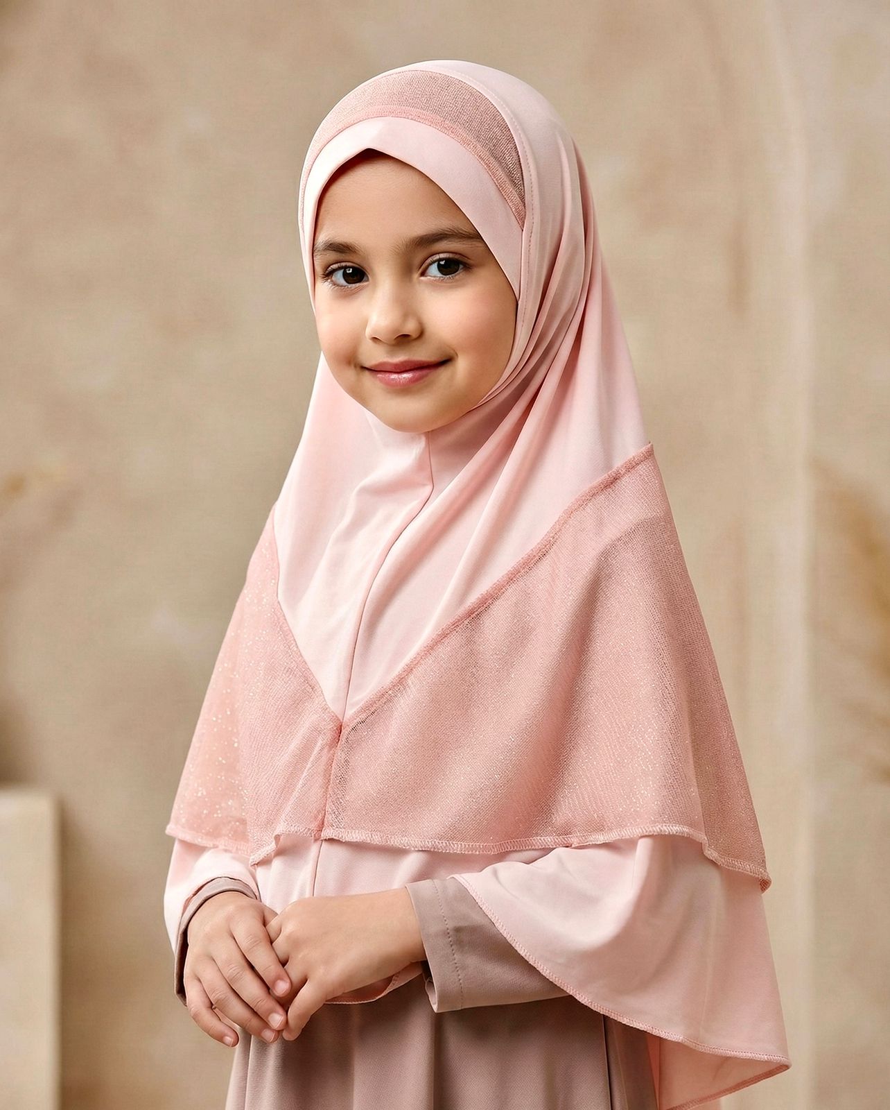 Two Part Premium Korean Soft Spandex Hijab - GIRLS