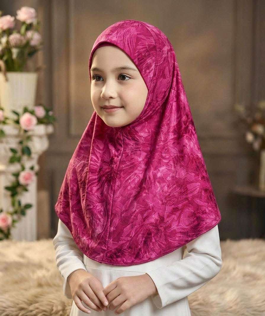 Hot Pink Butter Soft Spandex Kids Hijab