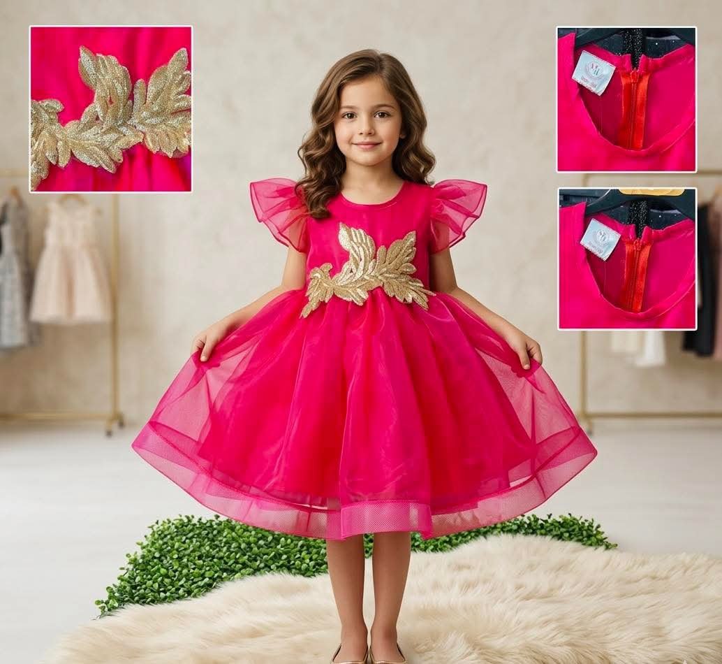 Golden Blossom Princess Gown