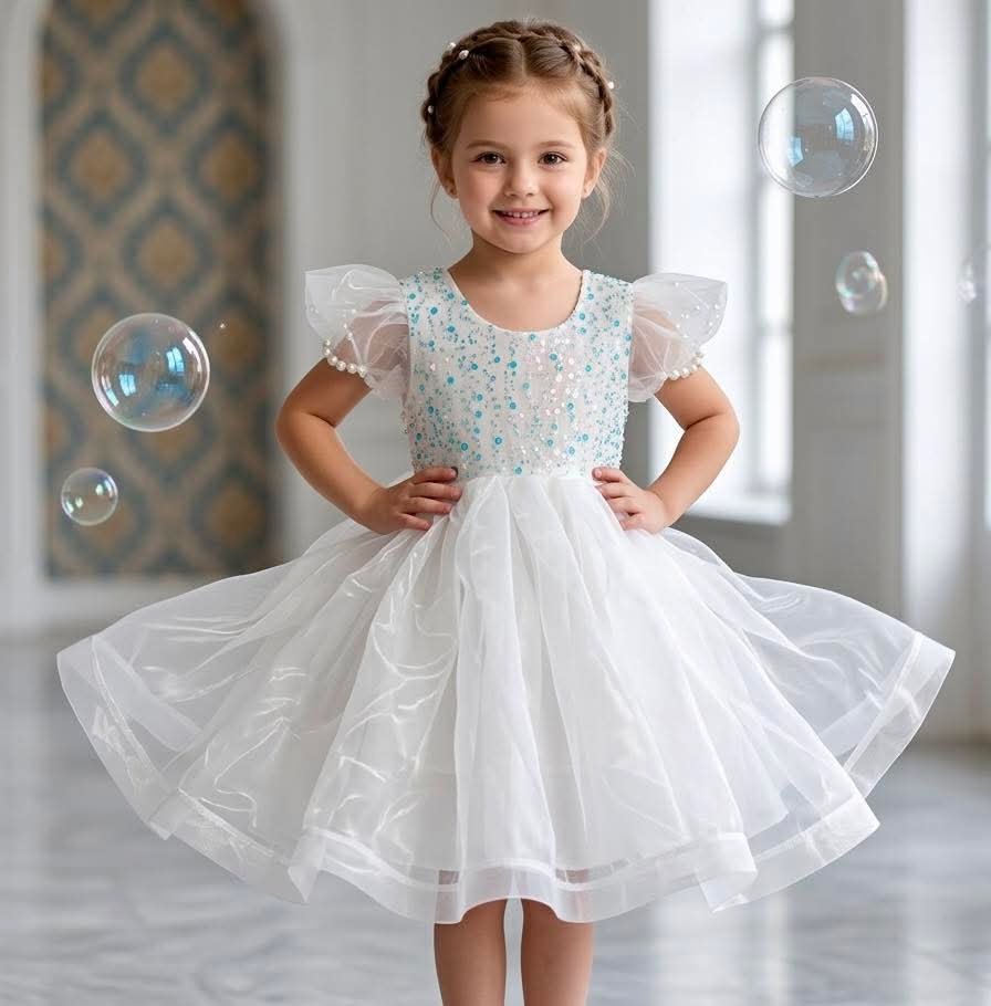 Diamond White Party Gown