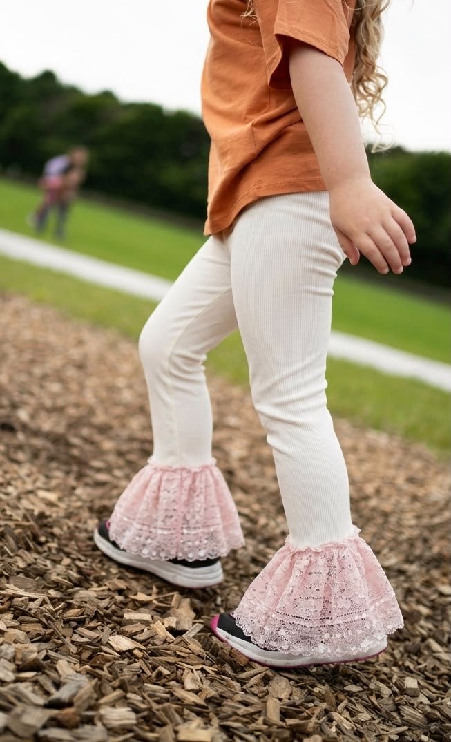 White Kuchi Leggings New