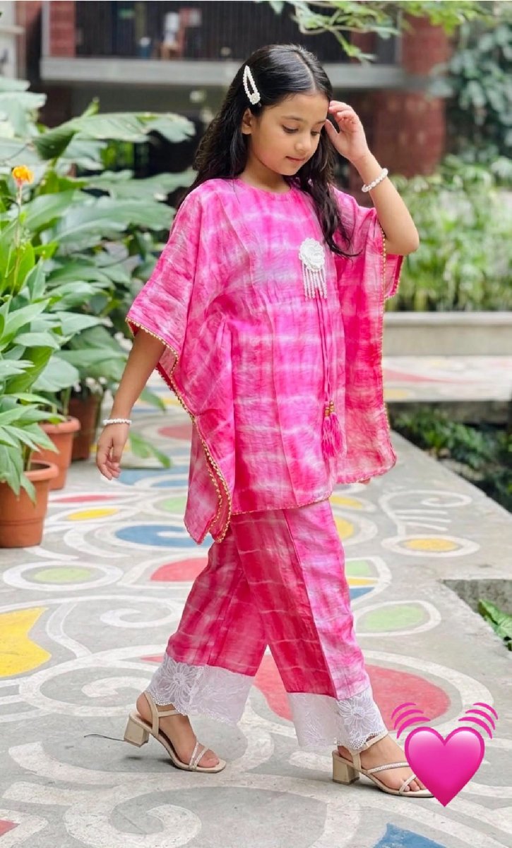 Pink New Kaftan 2 Pc Set