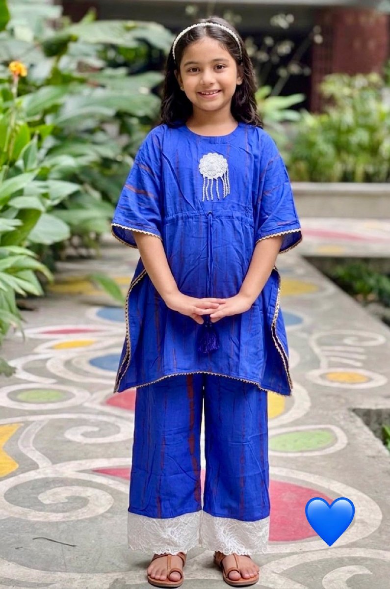 Blue New Kaftan 2 Pc Set — ছবি 2