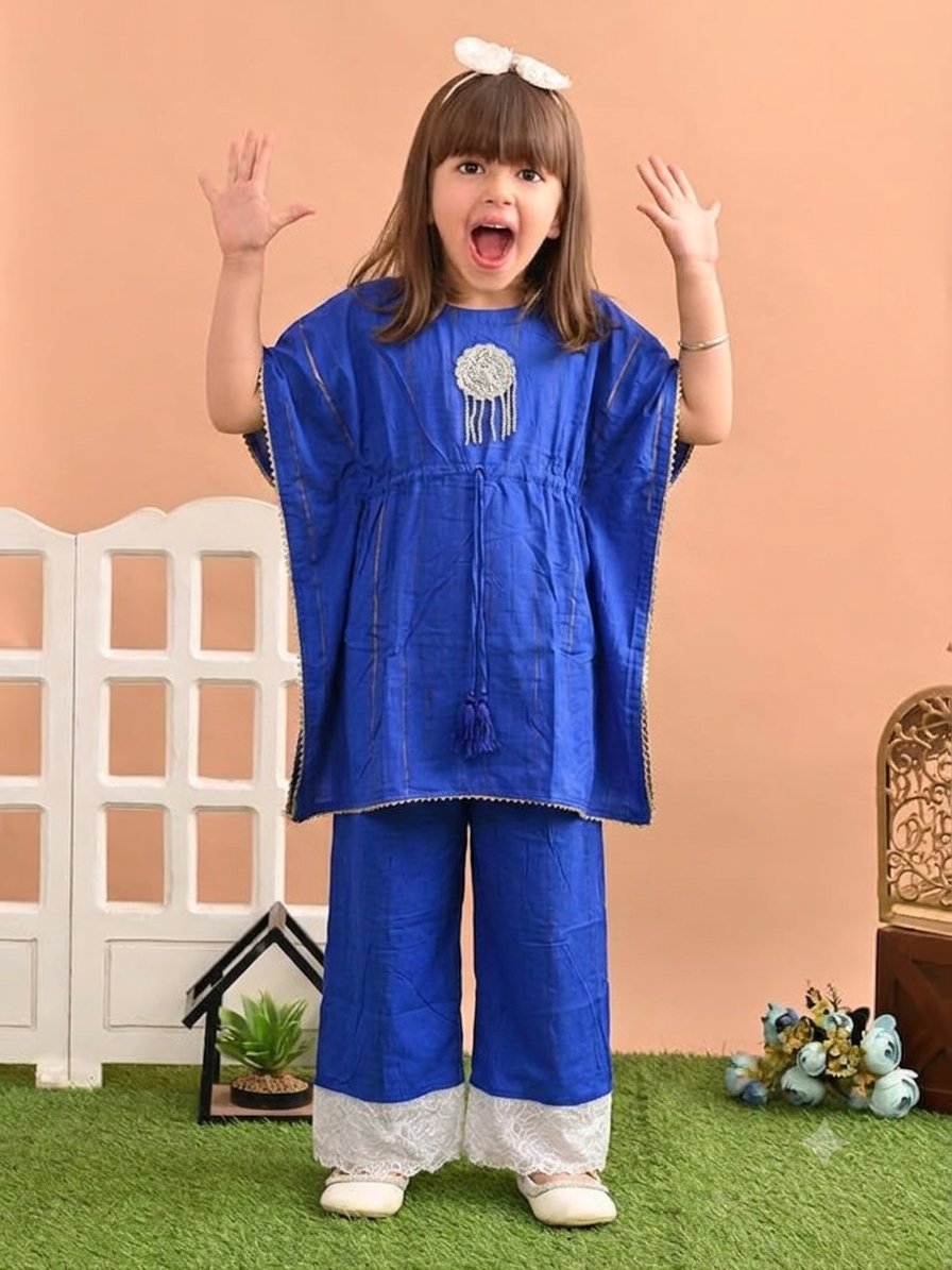 Blue New Kaftan 2 Pc Set