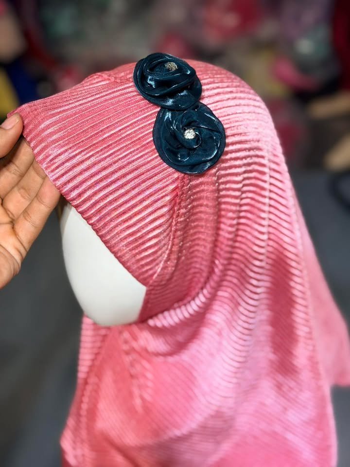 New Crep Candy Pink Hijab