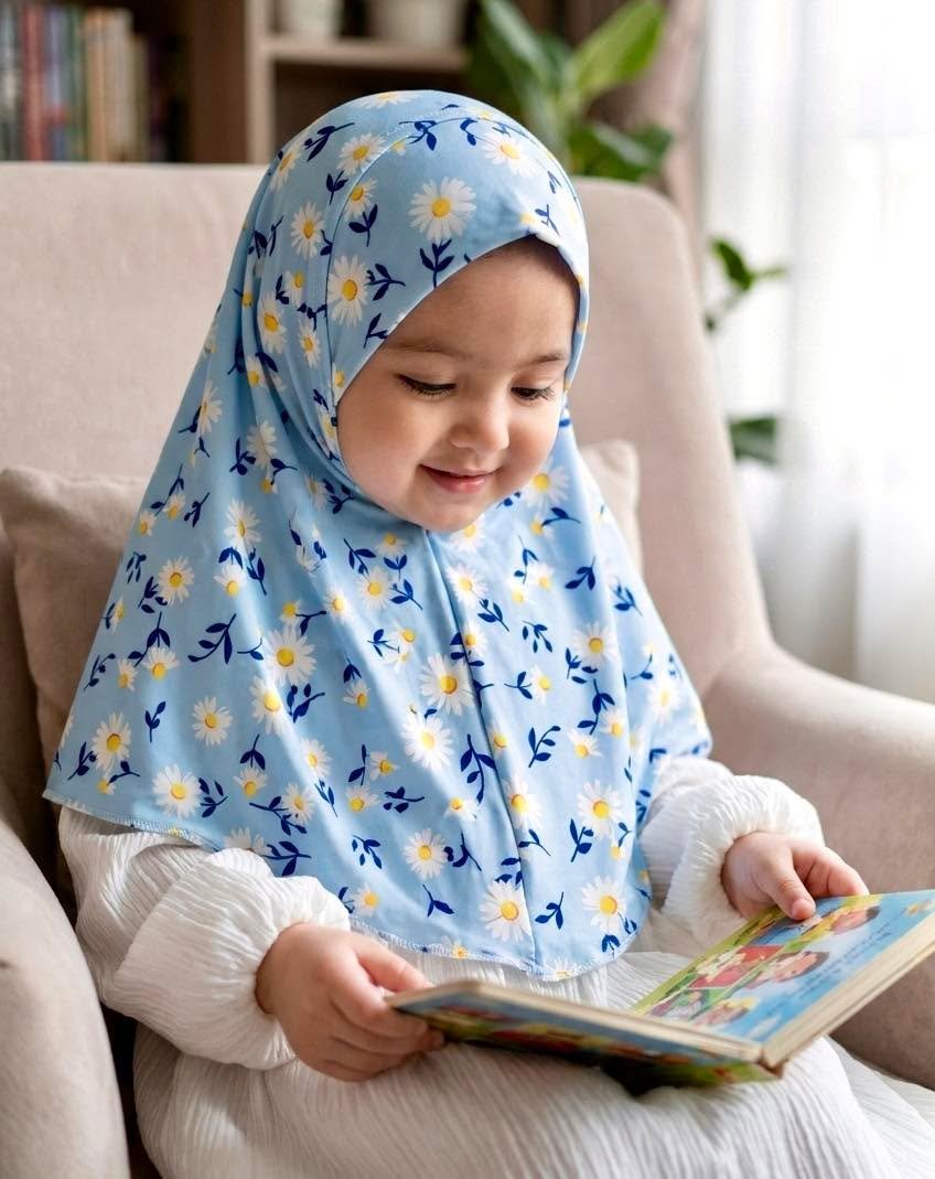 New Blue Moon sunflower Hijab - Casual Wear