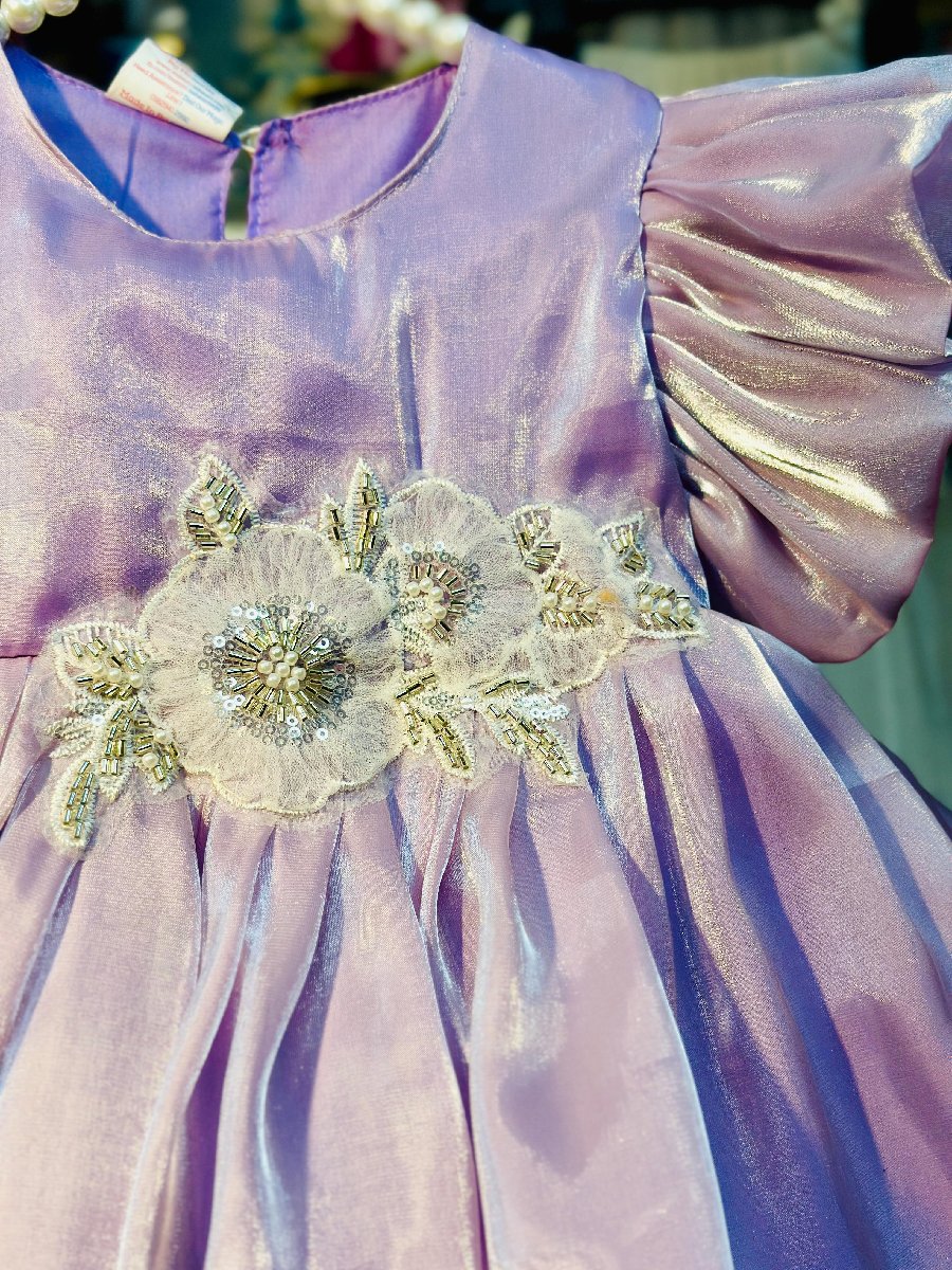 Purple Jimi Chu Frock — ছবি 3