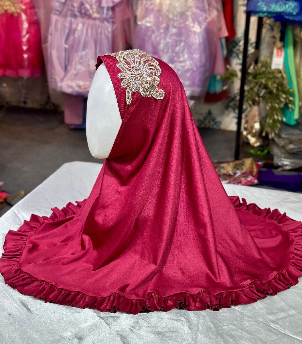 Deep Red New Hijab — ছবি 2
