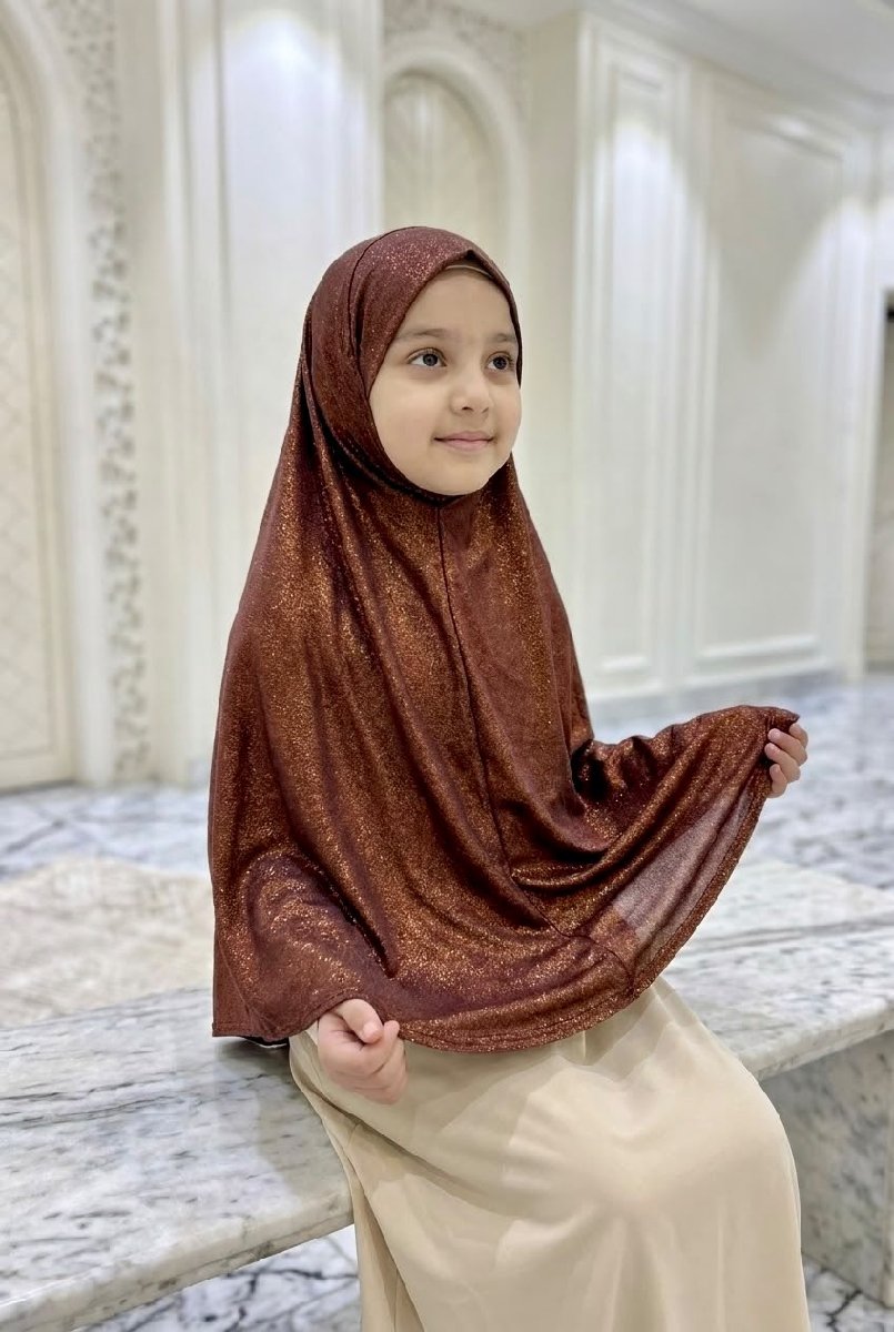 Glossy Chocolate Eid Hijab — ছবি 3