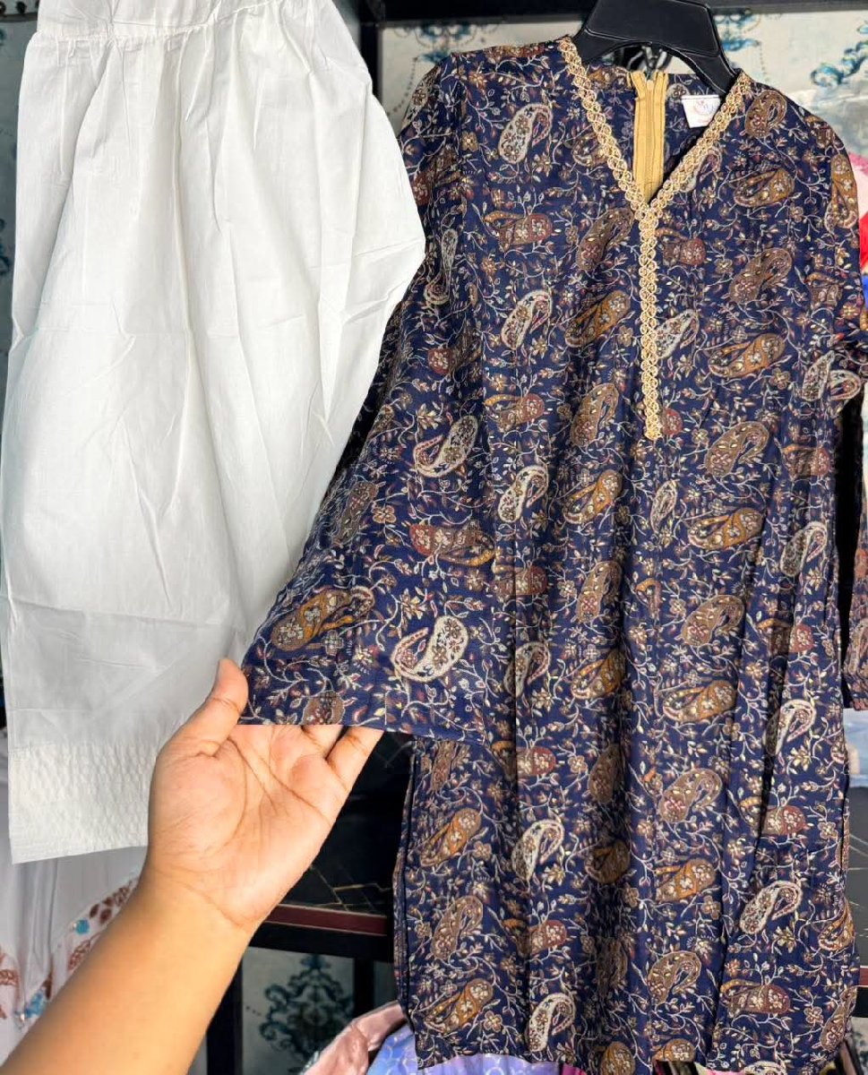 Criss Cross Blue Kamiz — ছবি 3