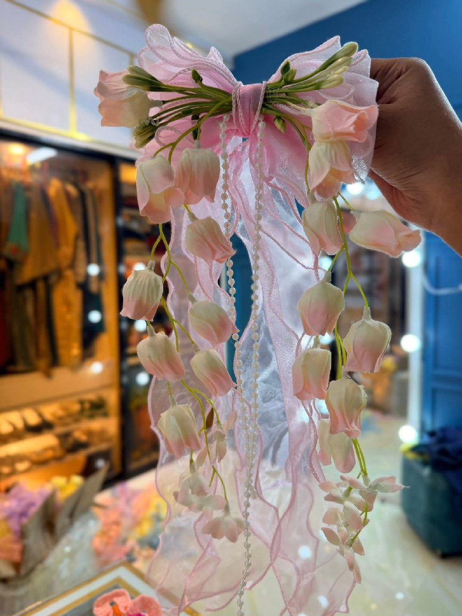 Gajra Pink Long Hair Band — ছবি 2