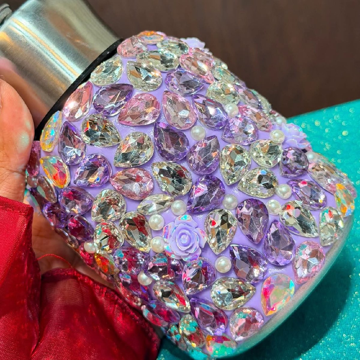 Exclusive  Purple Stone Crystal Bottle — ছবি 2