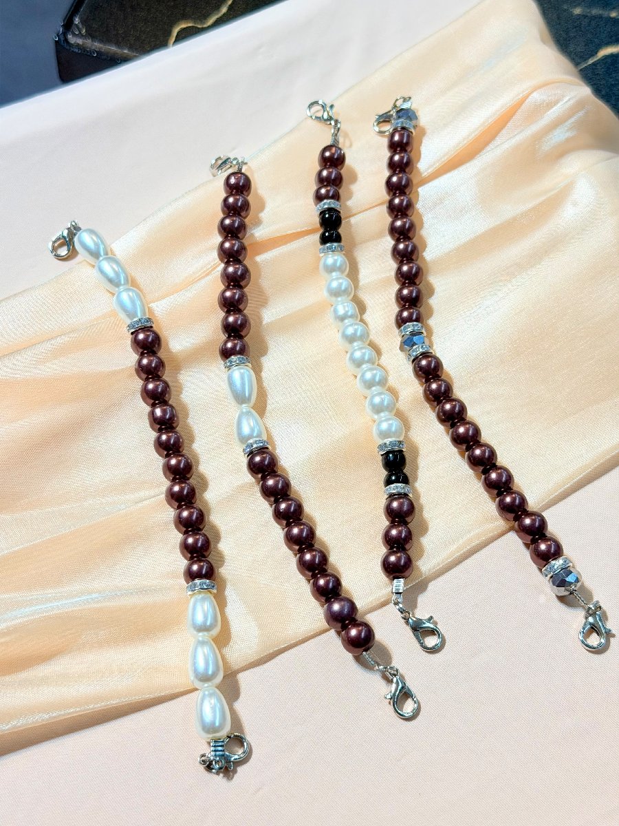 High Quality Pearl Mask Holder Chain Strap — ছবি 3