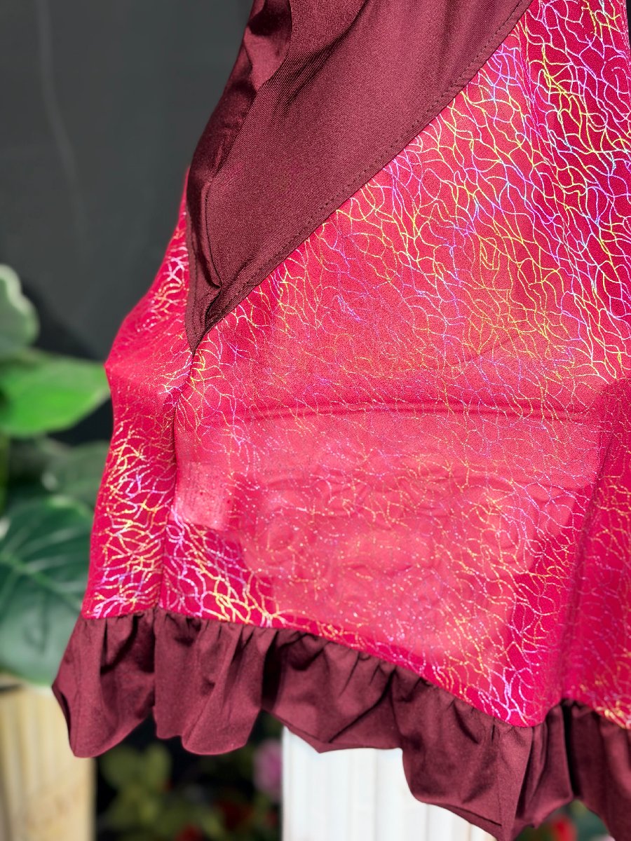 Burgundy 2 Part Eid Hijab — ছবি 4