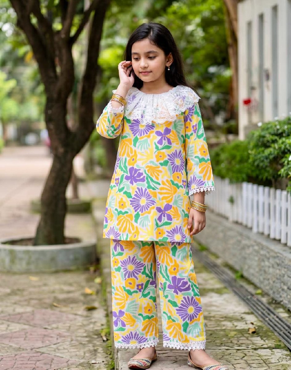 Green Multi Short Co-ords Eid Collocation — ছবি 2